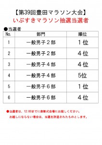 ○いぶすき当選者掲示用（第39回）